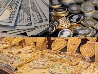 قیمت طلا، سکه و دلار چهارشنبه ۲۹ شهریور ۱۴۰۲/  دلار افزایشی شد
